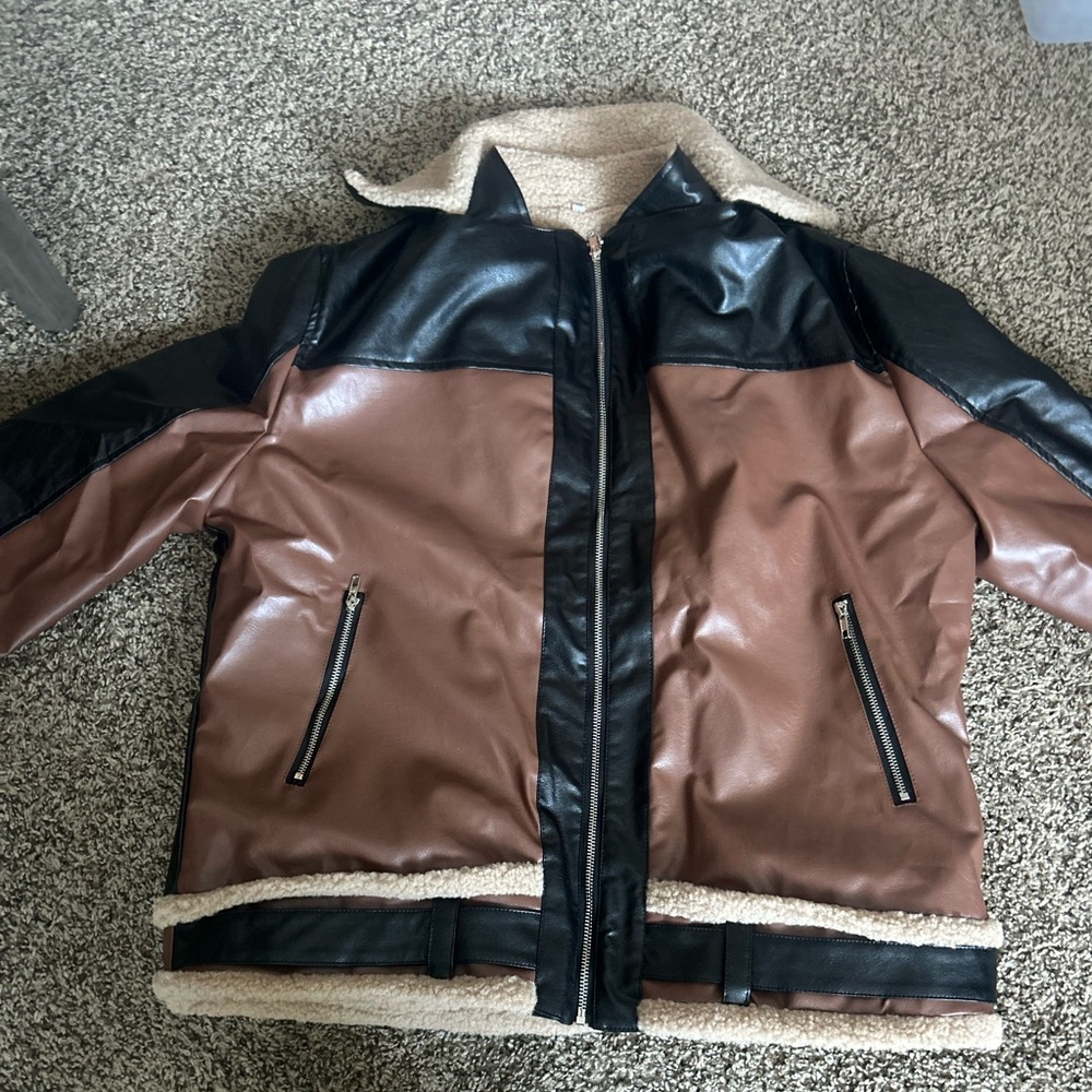 men’s jackets, size 2XL. suede jacket, and a sleek faux leather jacket.